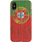 Portuguese Flag Dark Wood iPhone X Pro Case